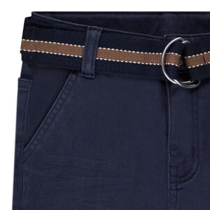 Pantalon en twill avec ceinture pour garçon 