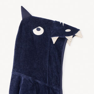 Peignoir éponge à capuche ludique requin pour garçon 