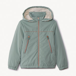 Coupe-vent en ripstop uni doublé sherpa pour fille 