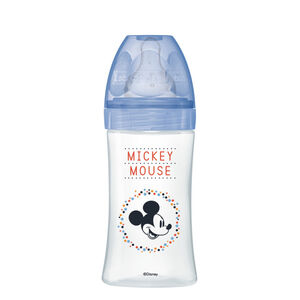 Biberon anti-colique Disney Mickey 270 ml 0-6 mois – Bleu 