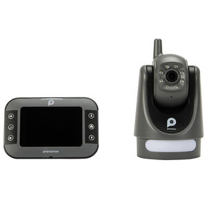 Babyphone vidéo avec caméra rotative Buddy Motion gris 