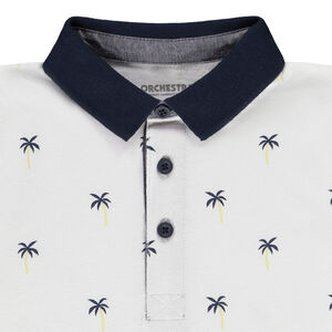 Polo manches courtes imprimé palmiers pour garçon 