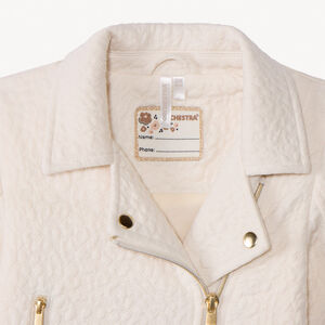 Veste perfecto en jacquard texturé pour bébé fille 