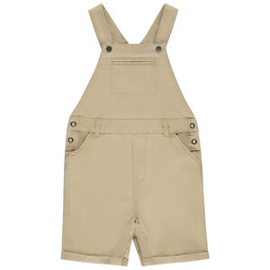 Salopette courte uni piqué pour bébé garçon  