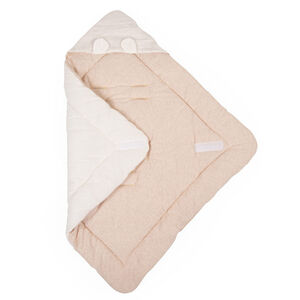 Couverture de promenade universelle 75 x 75 cm Teddy beige 