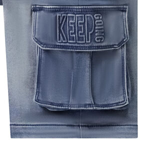 Bermuda effet jean avec poche plaquée pour garçon 