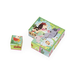 9 cubes des animaux de la ferme  