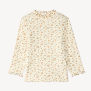 Sous-pull col montant bébé fille imprimé fleuri  