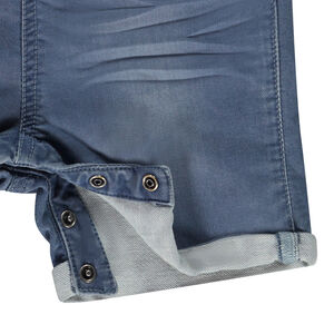 Salopette courte effet jean pour bébé garçon 