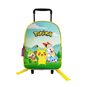 Sac à dos à roulettes Pokémon bleu 