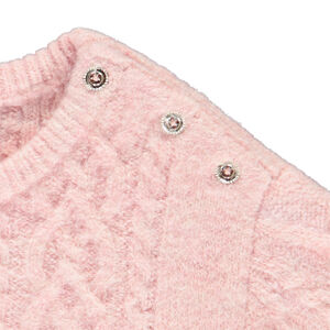  Pull manches longues effet torsadé pour bébé fille  