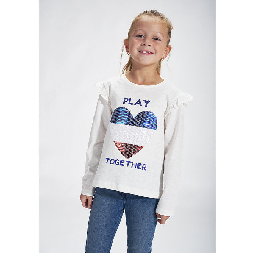 KISLOVE Sweat-Shirt Pull Enfant Fille à imprimé pour 18mois-6ans 