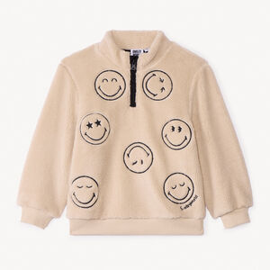 Sweat camionneur en sherpa SmileyWorld pour garçon 