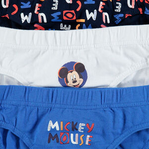Lot de 3 slips en coton print Mickey Disney 
