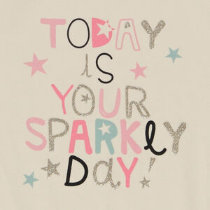 Sous-pull col roulé en jersey print fantaisie pour fille 