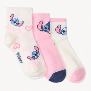 Lot de 3 paires de chaussettes Stitch Disney pour fille 