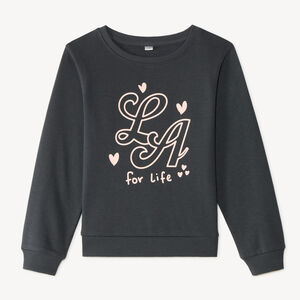 Sweat molleton fantaisie pour fille 