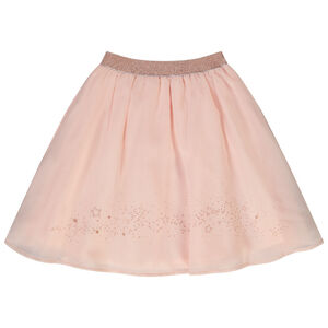 Jupe patineuse en crêpe avec étoiles pailletées pour fille 