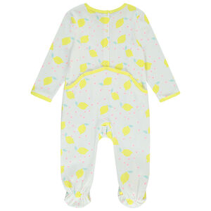 Lot de 2 dors-bien en jersey print citron pour bébé fille 