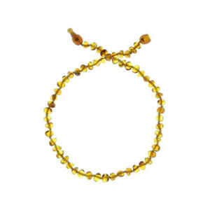 Collier d'ambre pour bébé à clip honey 