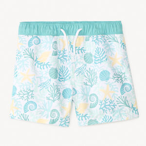 Short de bain motifs fantaisie coquillages pour garçon 