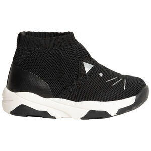 Baskets en maille extensible print chat pour bébé fille 