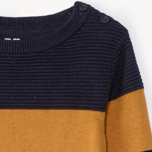 Pull en tricot fantaisie rayé pour bébé garçon 