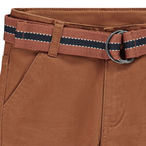 Pantalon en twill avec ceinture pour garçon 