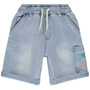 Bermuda effet jean à poche printée pour garçon 