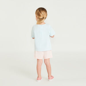 T-shirt manches courtes noué avec Stitch et Angel Disney pour bébé fille 