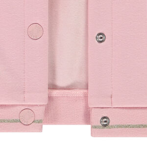 Veste teddy en molleton contrecollé sherpa patch NY fille 
