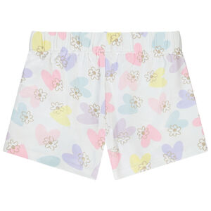 Set pyjama court en jersey motifs cœurs fille 