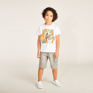 Bermuda en jean style cargo pour garçon 