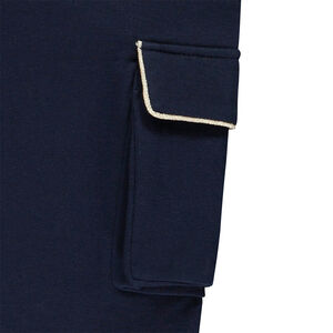 Jogging molleton style cargo à détails dorés pour fille 