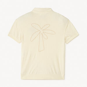 Polo manches courtes broderie palmier pour garçon 