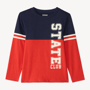 T-shirt manches longues color block 