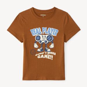 T-shirt manches courtes garçon imprimé fantaisie 
