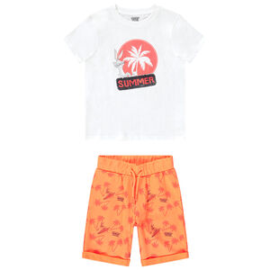 Ensemble de plage t-shirt + short print Bugs bunny Looney Tunes pour garçon 