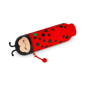 Trousse 2 en 1 en silicone Kawaii Coccinelle 