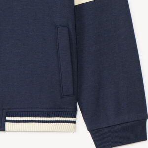 Gilet teddy garçon en molleton avec broderie fantaisie 