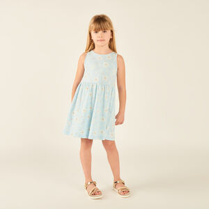 Robe débardeur imprimé fantaisie pour fille 