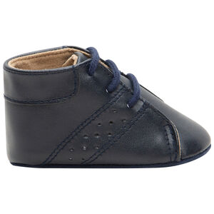 Bottillons souples effet cuir à lacets 