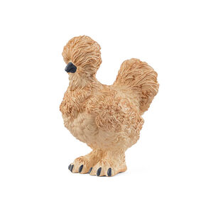 Figurine poule soie 