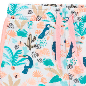 Short en coton à imprimé fantaisie pour bébé fille 