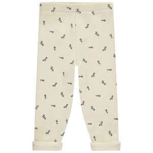 Caleçon doublé en sherpa avec imprimé fleurs pour bébé fille 