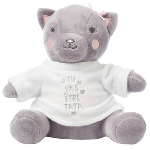 Habillage pour peluche annonce de naissance "tu vas être tata" 