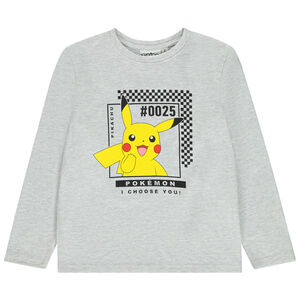 T-shirt manches longues print Pikachu Pokémon pour garçon 