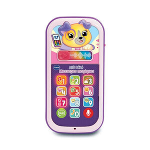 Téléphone interactif Allô bébé Messages magiques rose 