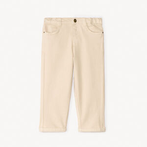 Jean uni à taille élastique pour bébé garçon 