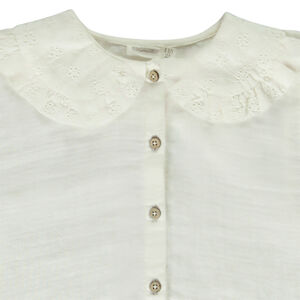 Chemise manches longues en gaze de coton pour fille 